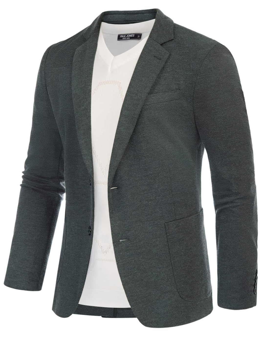 PJ PAUL JONES Sakko Herren Sportlich Klassisch British Blazer 2 Knöpfe Modern Strick Blazer Anzugjac