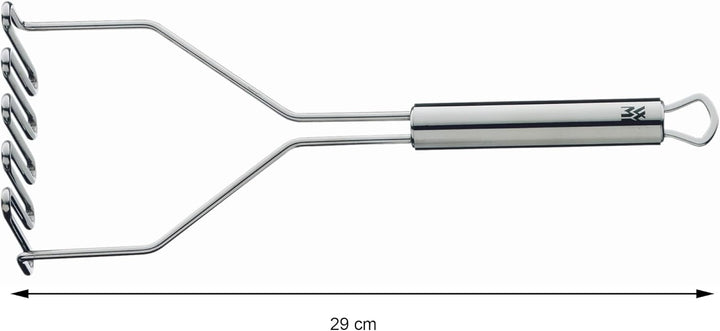 WMF Profi Plus Kartoffelstampfer 29 cm, Cromargan Edelstahl teilmattiert, spülmaschinengeeignet Sing