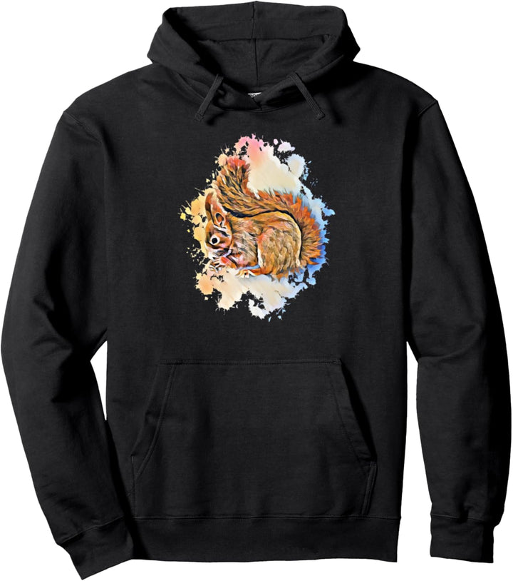 Eichhörnchen Motiv Streifenhörnchen Pullover Hoodie