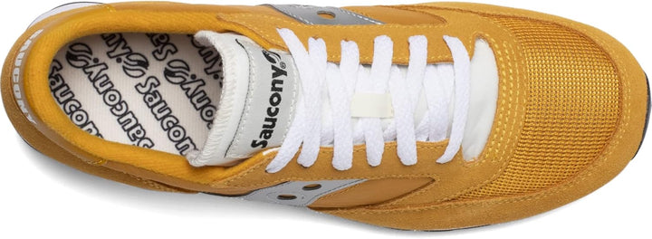 Saucony Jazz Original Vintage Herren Sportschuhe 47 EU Gelb Weiss Silber, 47 EU Gelb Weiß Silbe