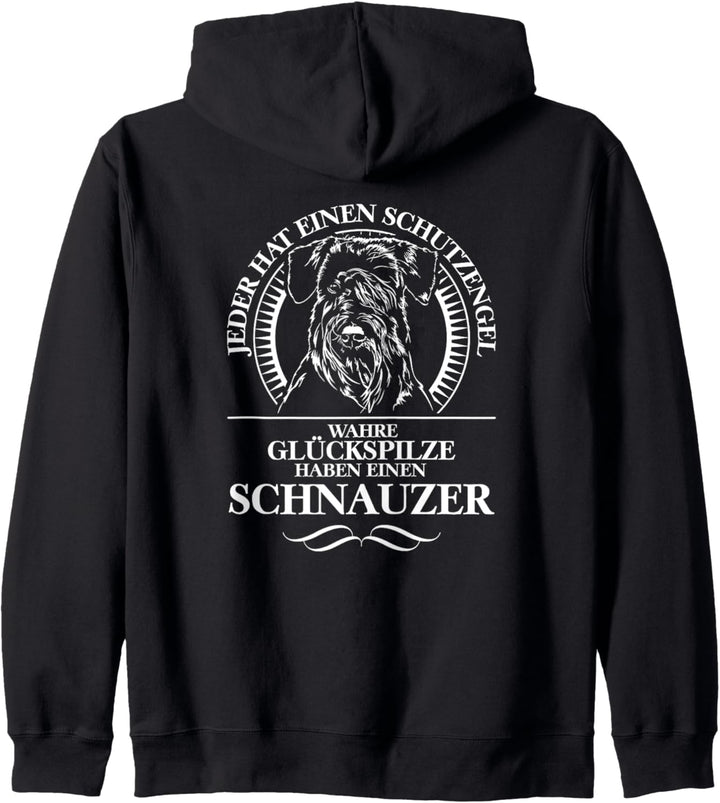 Standard Schnauzer Schutzengel Hund Hundespruch Hunde Kapuzenjacke
