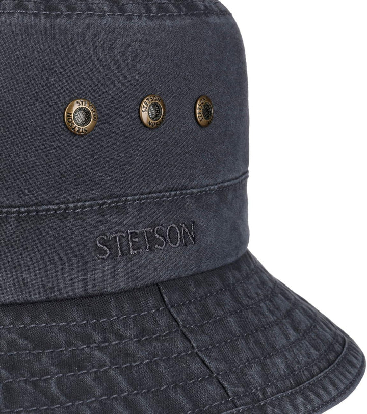 Stetson Reston Freizeithut Damen/Herren (Kophöhe ca. 9cm) - Schlapphut aus Bio-Baumwolle Packable -