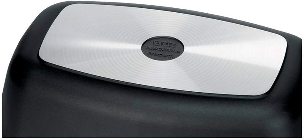 Tescoma Premium Bräter 39 x 22 x 17 cm I Antihaft, Spezialboden, Vielseitiger Glasdeckel I Universel