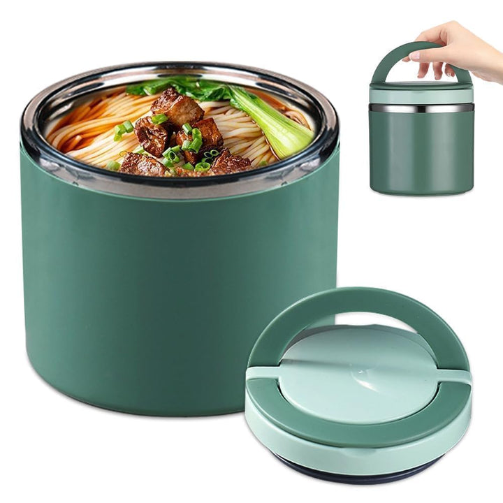 1 L Thermobehälter für Essen, Thermo Lunchbox Warmhalten Essen Edelstahl Speisebehälter Thermobehält