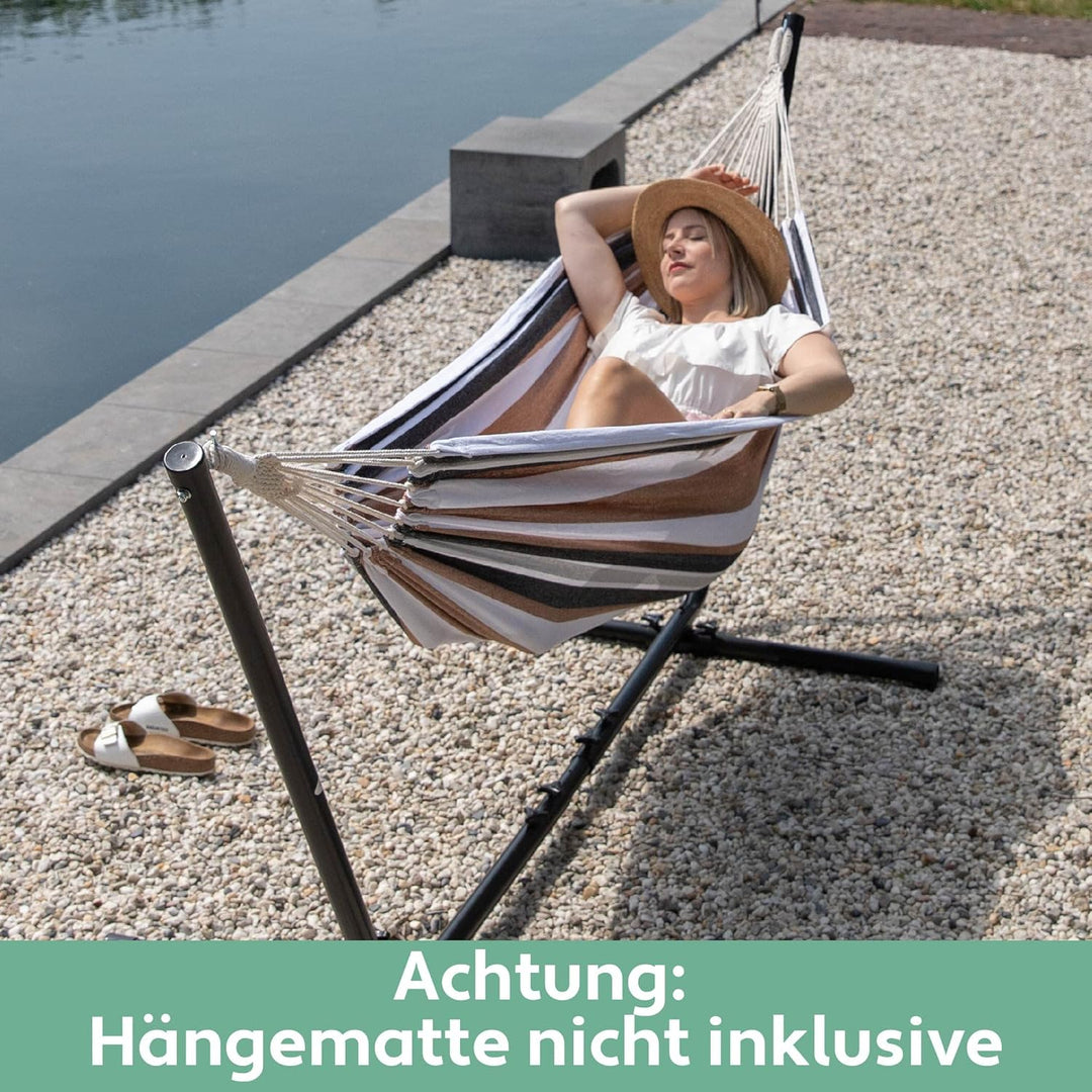 VITA5 Hängemattengestell Outdoor - Hängemattengestell für Hängematten - Stabile Stahl Hängematte mit