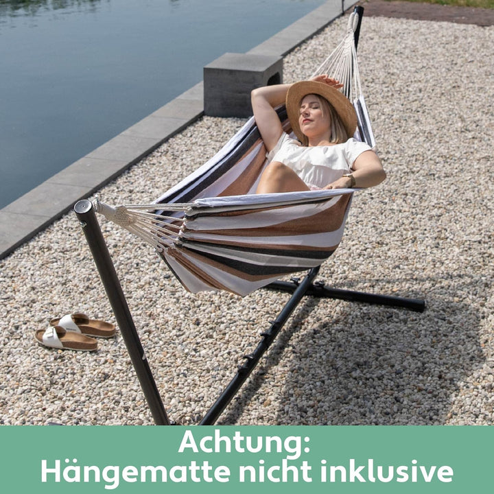 VITA5 Hängemattengestell Outdoor - Hängemattengestell für Hängematten - Stabile Stahl Hängematte mit
