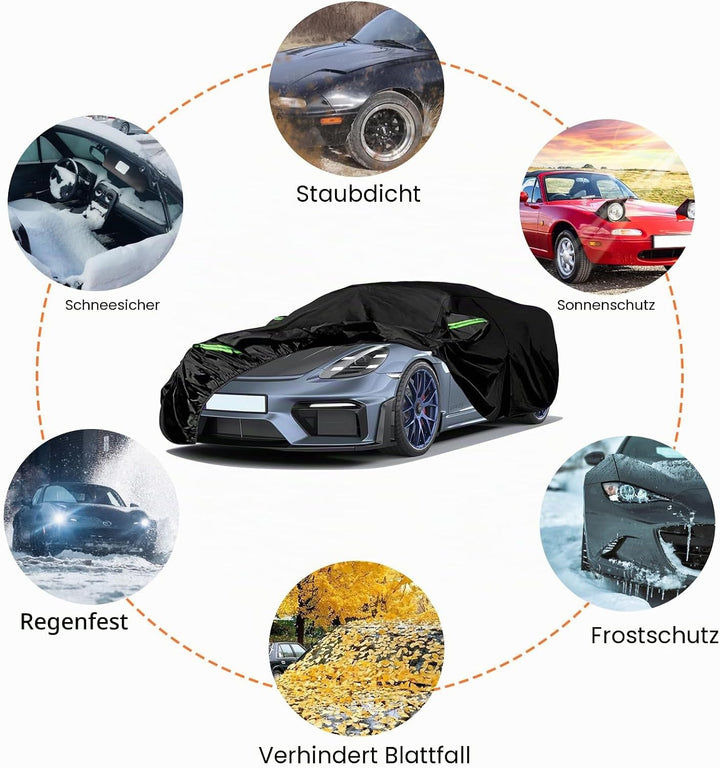 wasserdichte Autoabdeckung Ersatz für 1997–2023 Porsche 718 Boxster/Cayman, 6 Schichten Auto Abdeckp