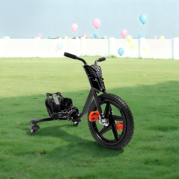 Kinder Drift Dreirad Drift Kinderfahrzeug ab 6 Jahren,Tragkraft 80kg,4-Fach Sitzverstellung,40cm Gum