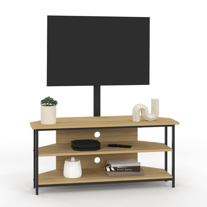 IDMarket - TV-Schrank 100 cm Ecke Detroit mit Regalen und TV-Halterung verstellbar von 32 bis 70 Zol