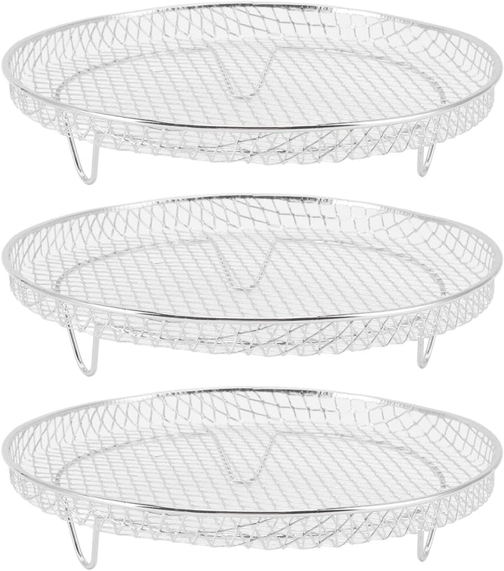 3Pcs Air Fryer Dehydrator Racks, Food Dehydrator Stand Racks Food Grade Edelstahl Trockengestell Air