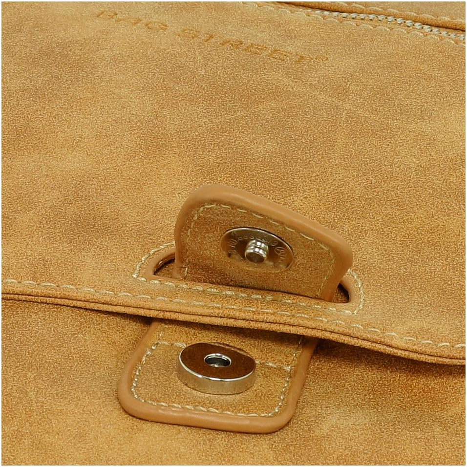 Ledershop24 Geschenkset - Handtasche Schultertasche Umhängetasche Wildleder-Imitat Used Look mit Rie