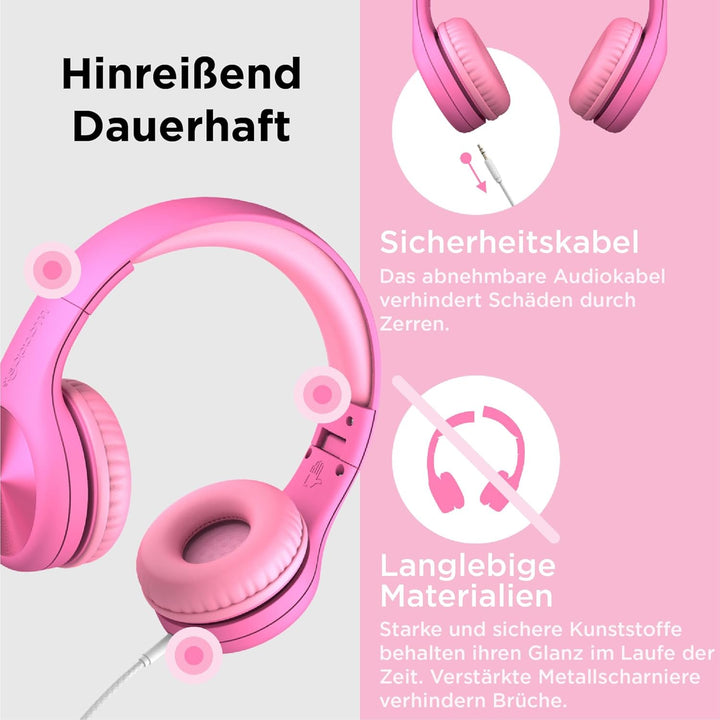 LilGadgets Connect+ Pro Kinderkopfhörer für die Schule – für den Komfort von Kindern entwickelt, fal