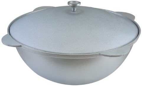 Kazan Asien Topf Tatarskij mit Deckel Kasan WOK 15 L Aluguss