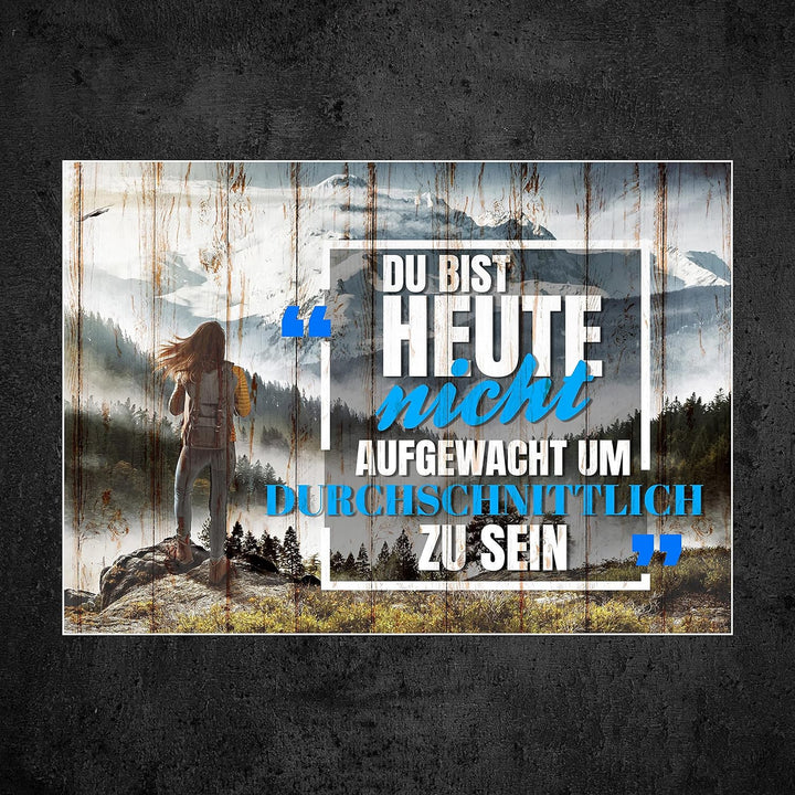 wandmotiv24 Poster als Wanddeko, Grösse Din A0, durchschnittlich, Berge, Holz, Moderne Wanddeko, Wan