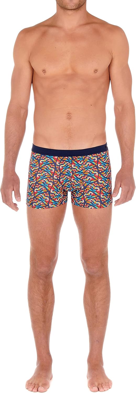 HOM Herren Turbie Comfort Boxer Briefs Retroshorts S Imprimé Abstrait Multico, S Imprimé Abstra