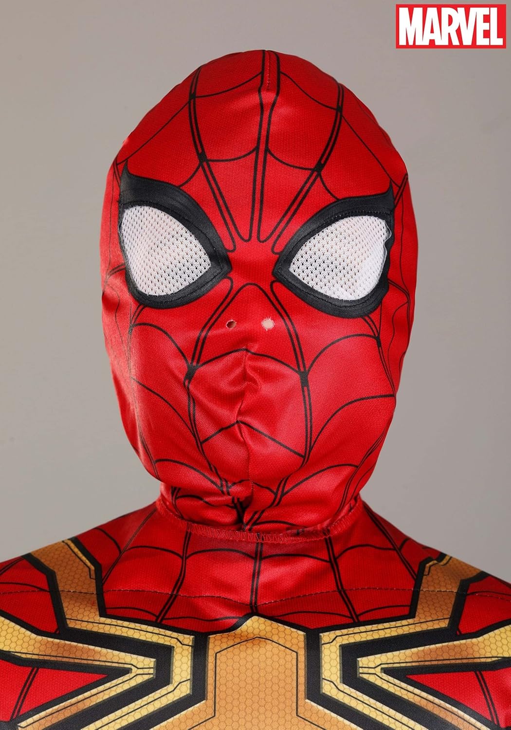 Marvel Jungen Deluxe Iron Spider Man Kostüm, Kinder Spiderman integrierter Anzug für Kinder Grösse M
