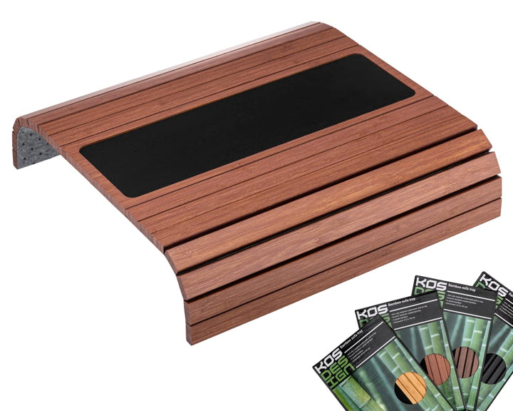 sofatablett für Couch - Tablett aus Bambus für armlehne, Sofa Butler armrest für Organisation, couch