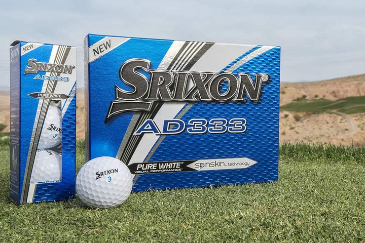 Srixon AD333 Golfbälle (ein Dutzend) (Version 2017/18) Weiss (Soft White), Weiss (Soft White)