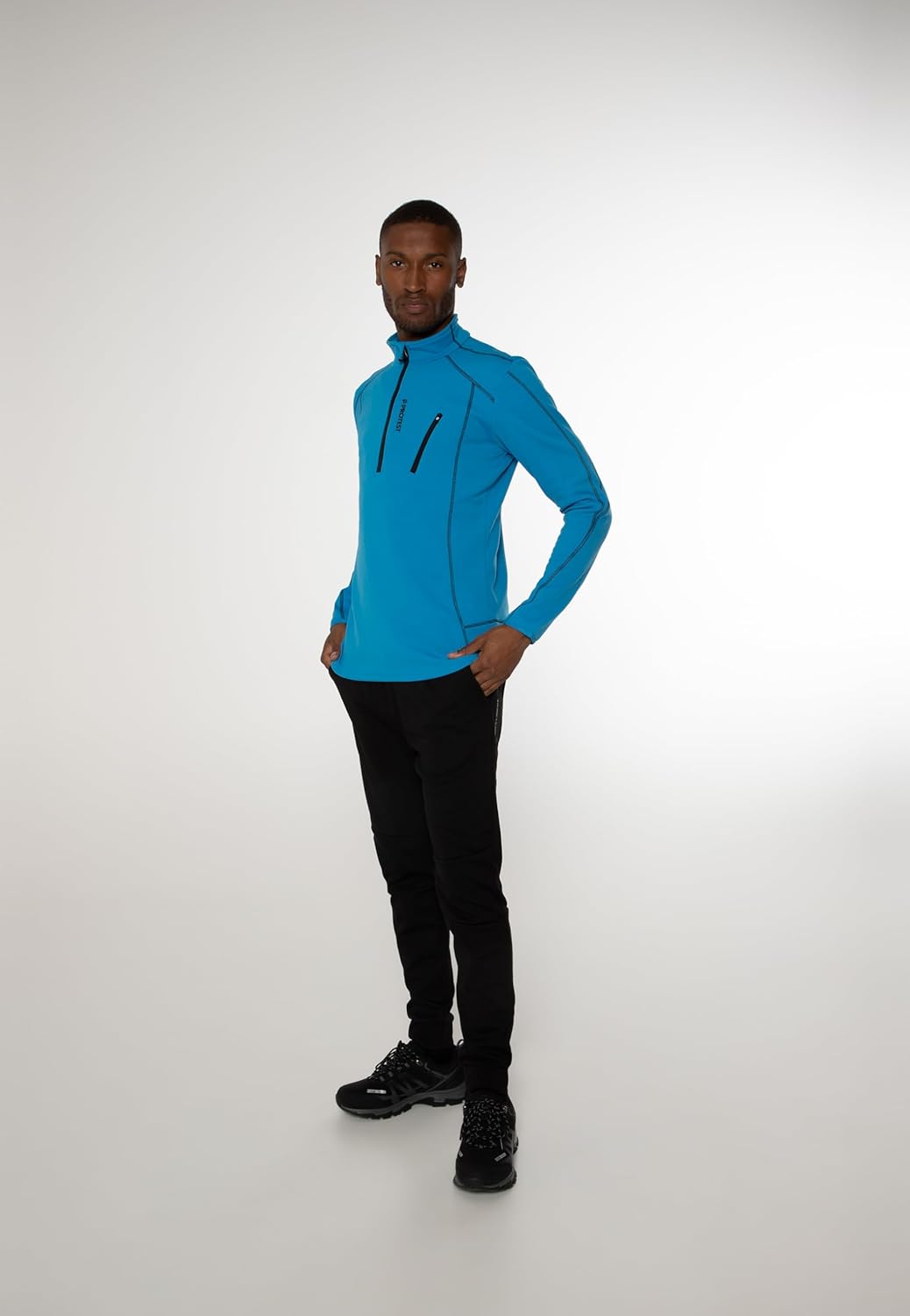Protest Men Fleece Humans 3XL Marlin Blue, 3XL Marlin Blue