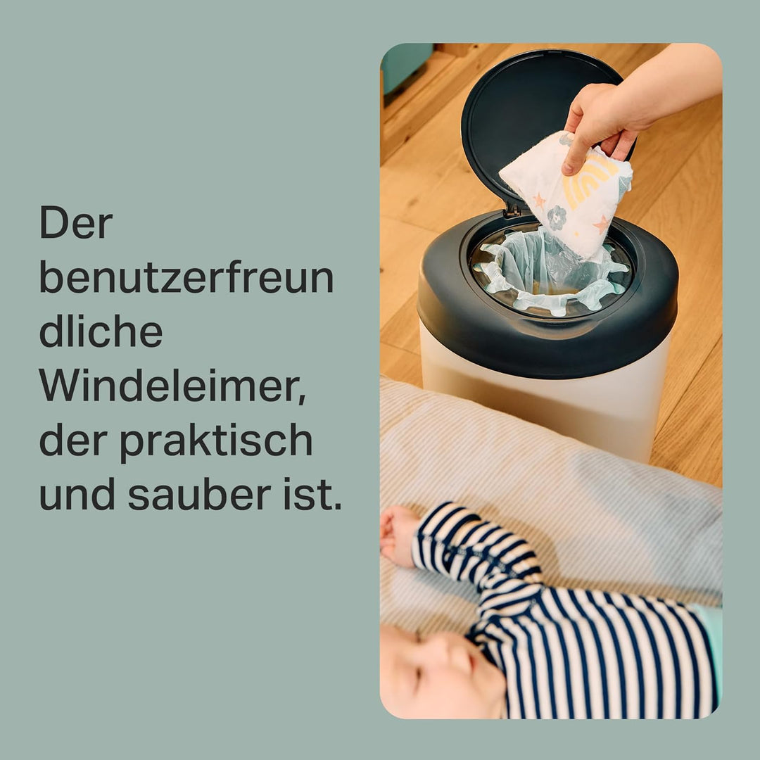 Tommee Tippee Simplee Windeleimer, mit 6 Nachfüllkassette, Schützt gegen Gerüche und Keime*, Zu 100