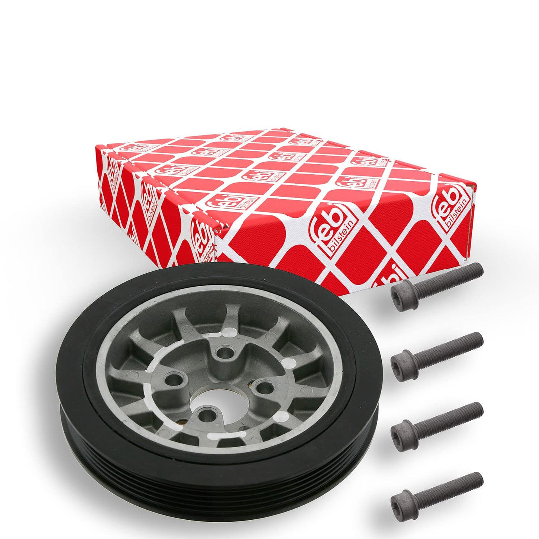 febi bilstein 36344 Riemenscheibe (entkoppelt) für Kurbelwelle, mit Schrauben , 1 Stück