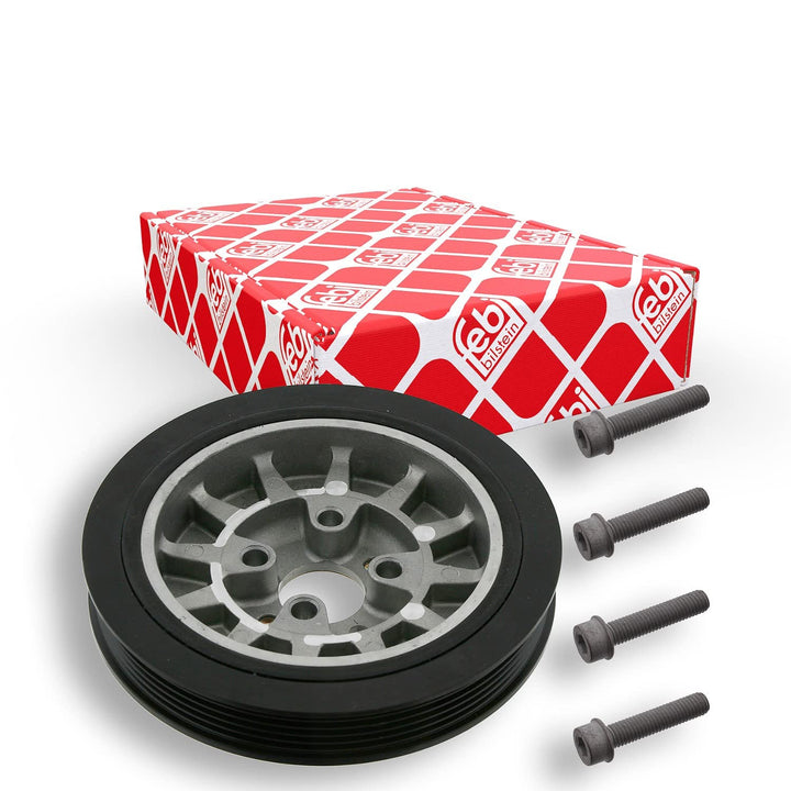 febi bilstein 36344 Riemenscheibe (entkoppelt) für Kurbelwelle, mit Schrauben , 1 Stück