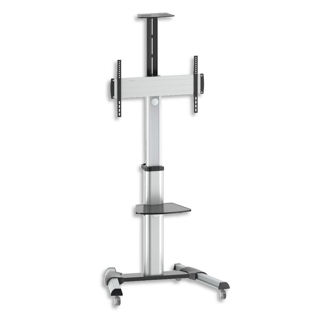 Techly Tv Cart Economy for 37-70 Black 37"-70" 2 mensole Silber, 37"-70" 2 mensole Silber