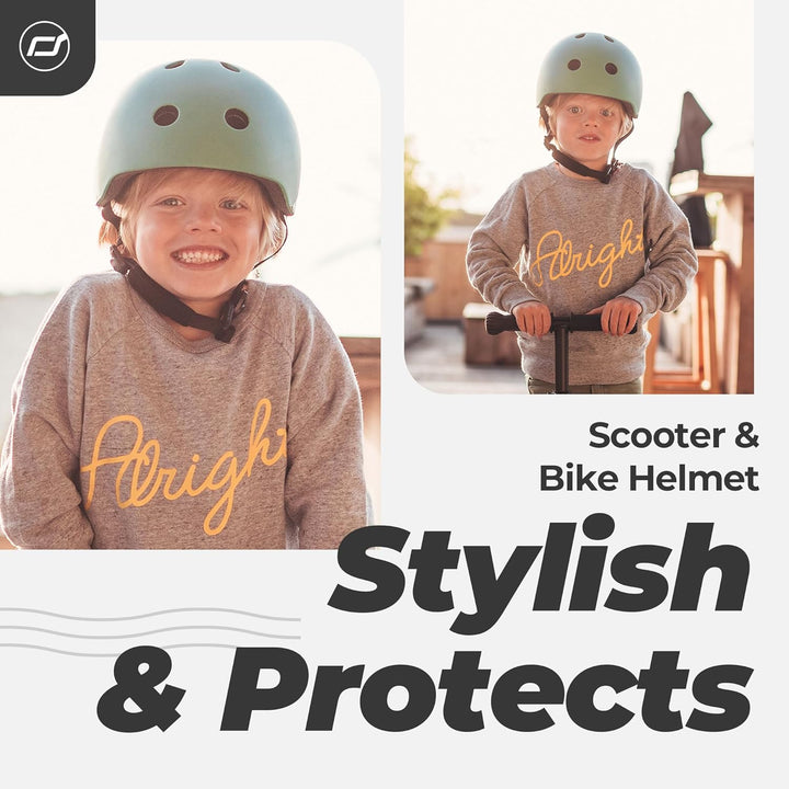 Scoot & Ride, S - M Size Kids Helmet forest, forest