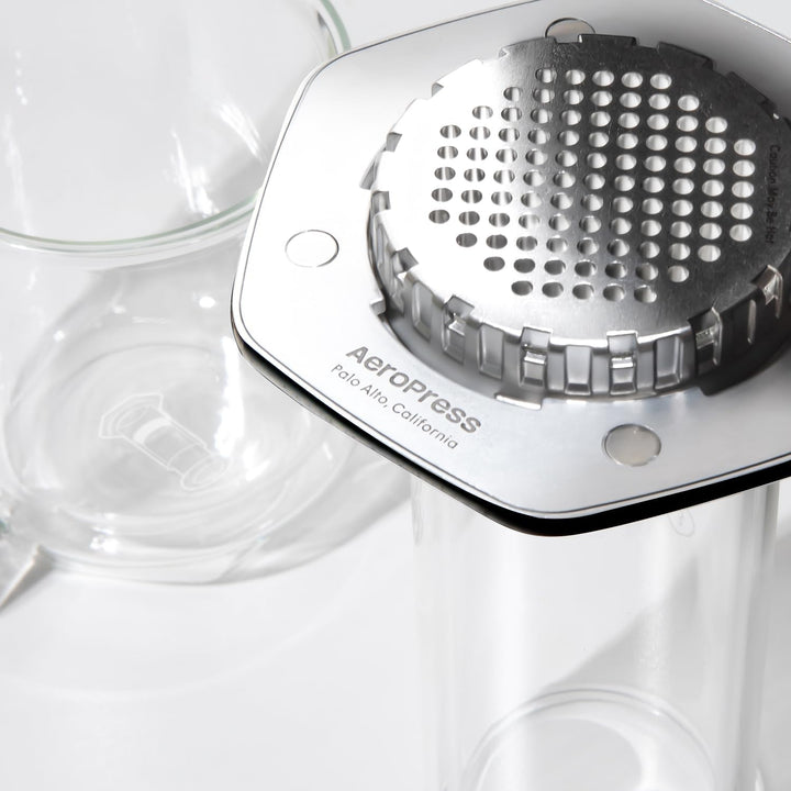 AeroPress Premium koffiepers – glas, roestvrij staal &amp; aluminium alles-in-één French Press, handmati
