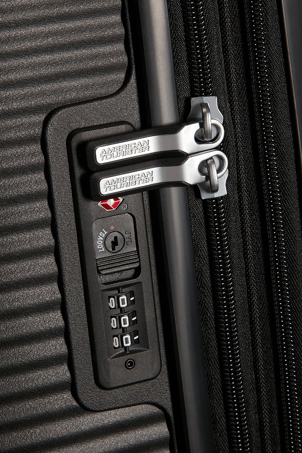 American Tourister Soundbox - Spinner L Erweiterbar Koffer, 77 cm, 110 L, Schwarz (Bass Black) Schwa