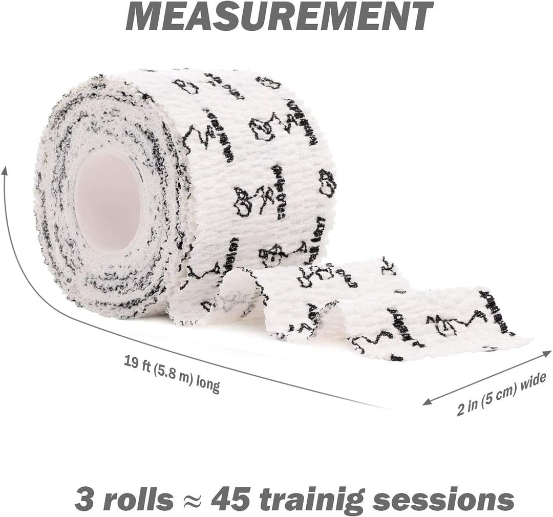 WARM BODY COLD MIND Hook Grip Tape für Gewichtheben - Baumwolle Weightlifting Thumb Tape für Powerli
