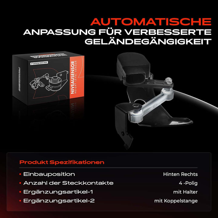 Höhensensor Niveauregulierung Hinten rechts für A8 4E 4E2 4E8 P-h-a-e-t-o-n 3D 3D1 3D2 3D3 3D4 3D6 3