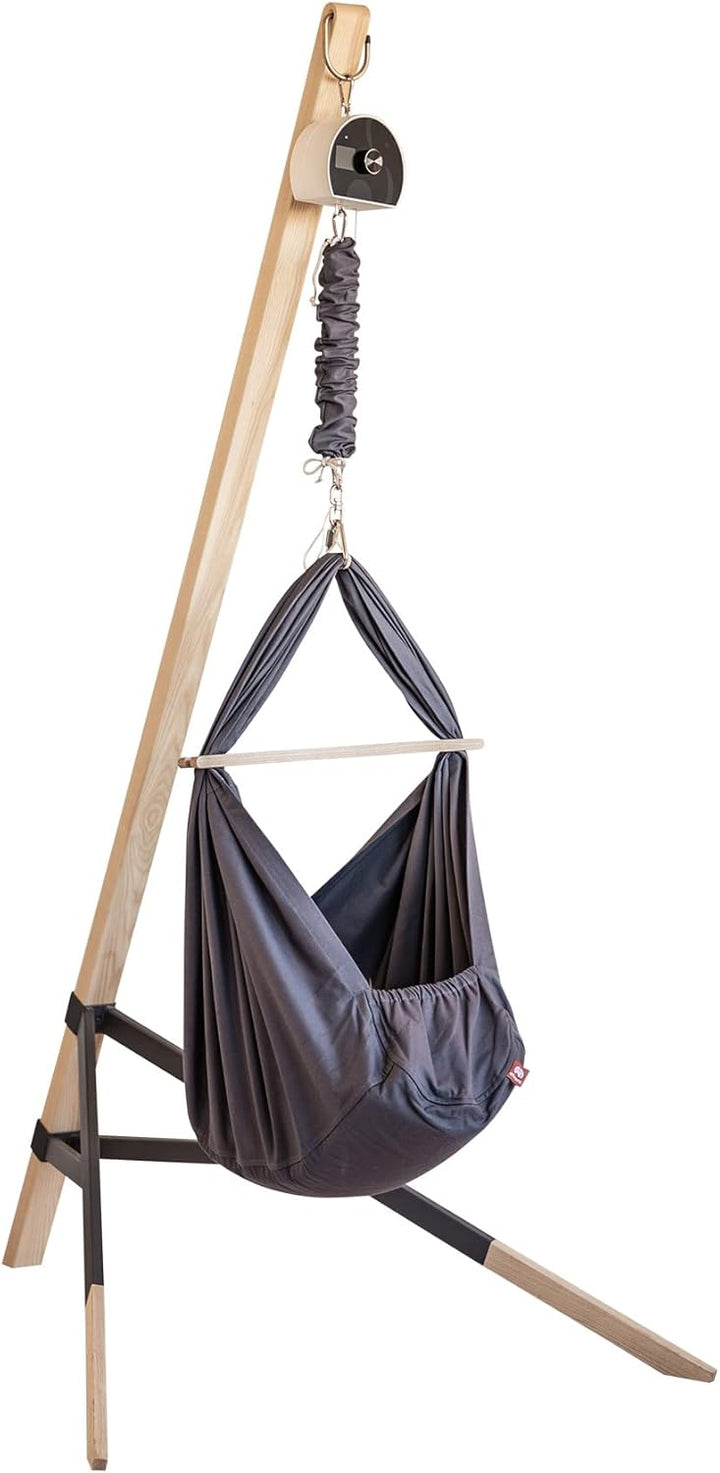 LULLABY Federwiege Set mit Matratze, 100% Baumwolle, Made in Germany (Baby Hängewiege mit Motor & St