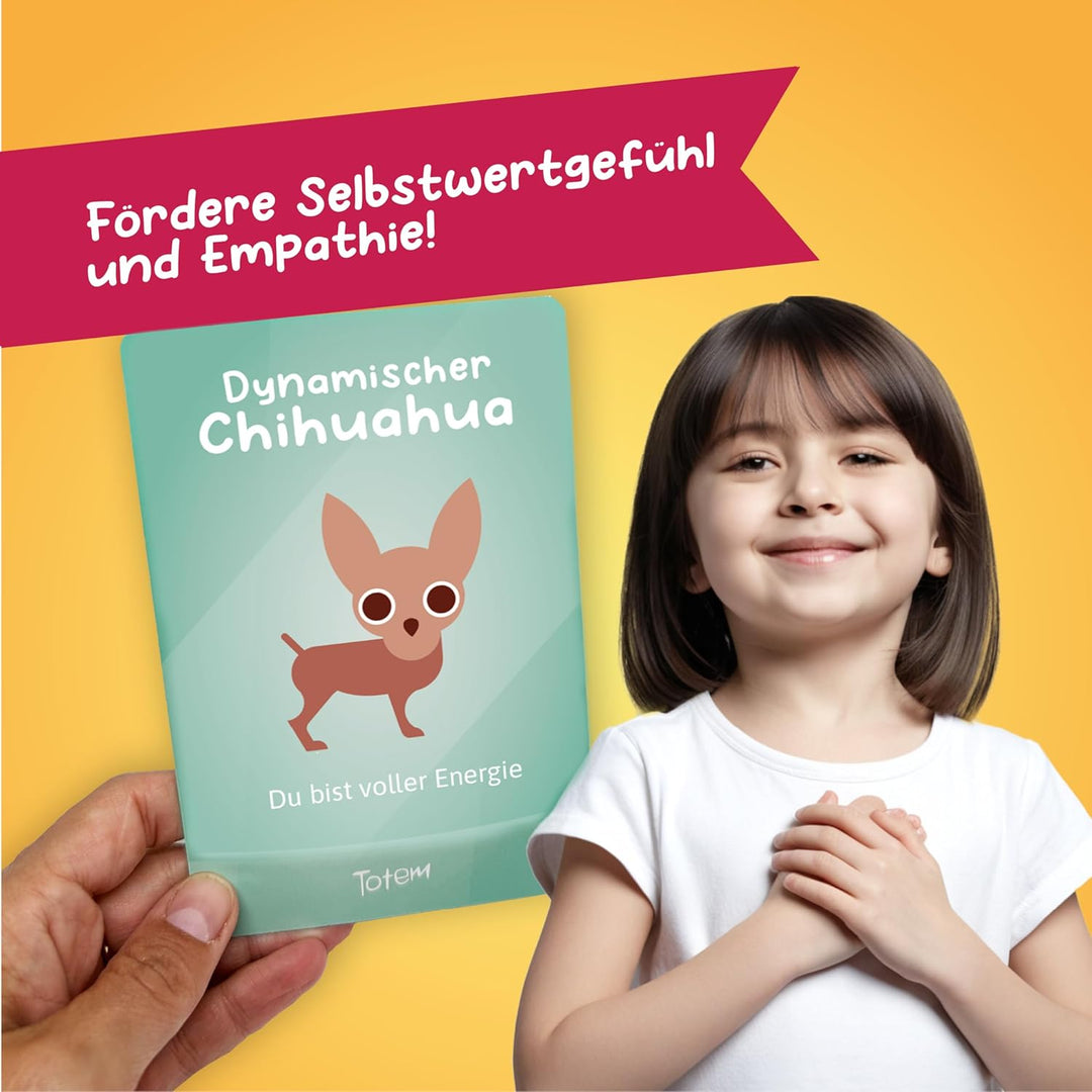 Totem Junior Kartenspiel für Kinder – Therapiespiel ab 5 Jahren für Selbstbewusstsein & Empathie, Fa