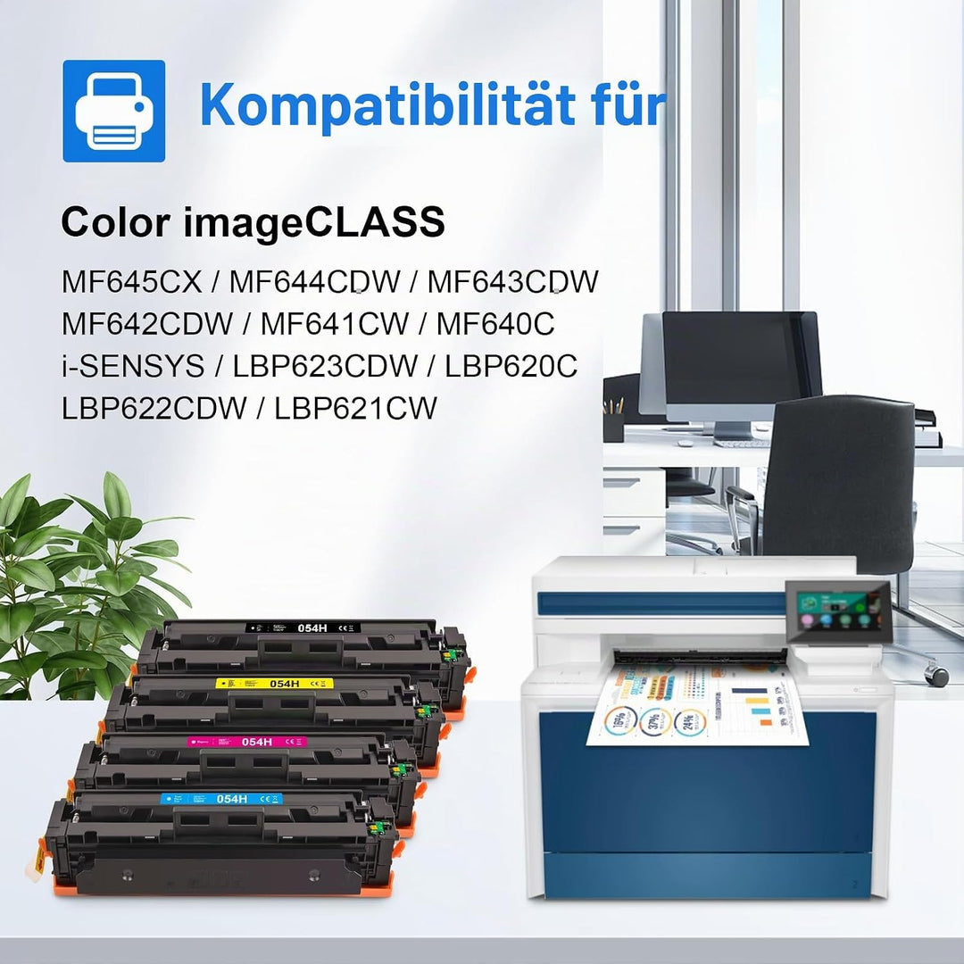 MYCARTRIDGE 054H Toner Kompatibel für Canon 054 054H Toner für Canon i-SENSYS MF641CW MF643CDW MF645