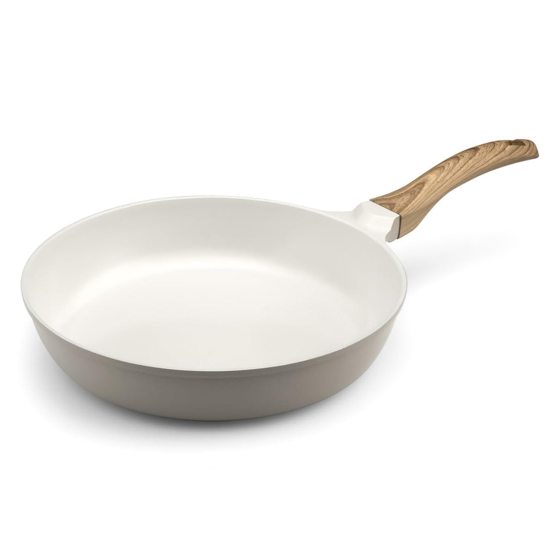 Cuisinox - Mythic - Bratpfanne 28 cm mit weisser Keramikbeschichtung - fester Soft-Touch-Griff in Ho