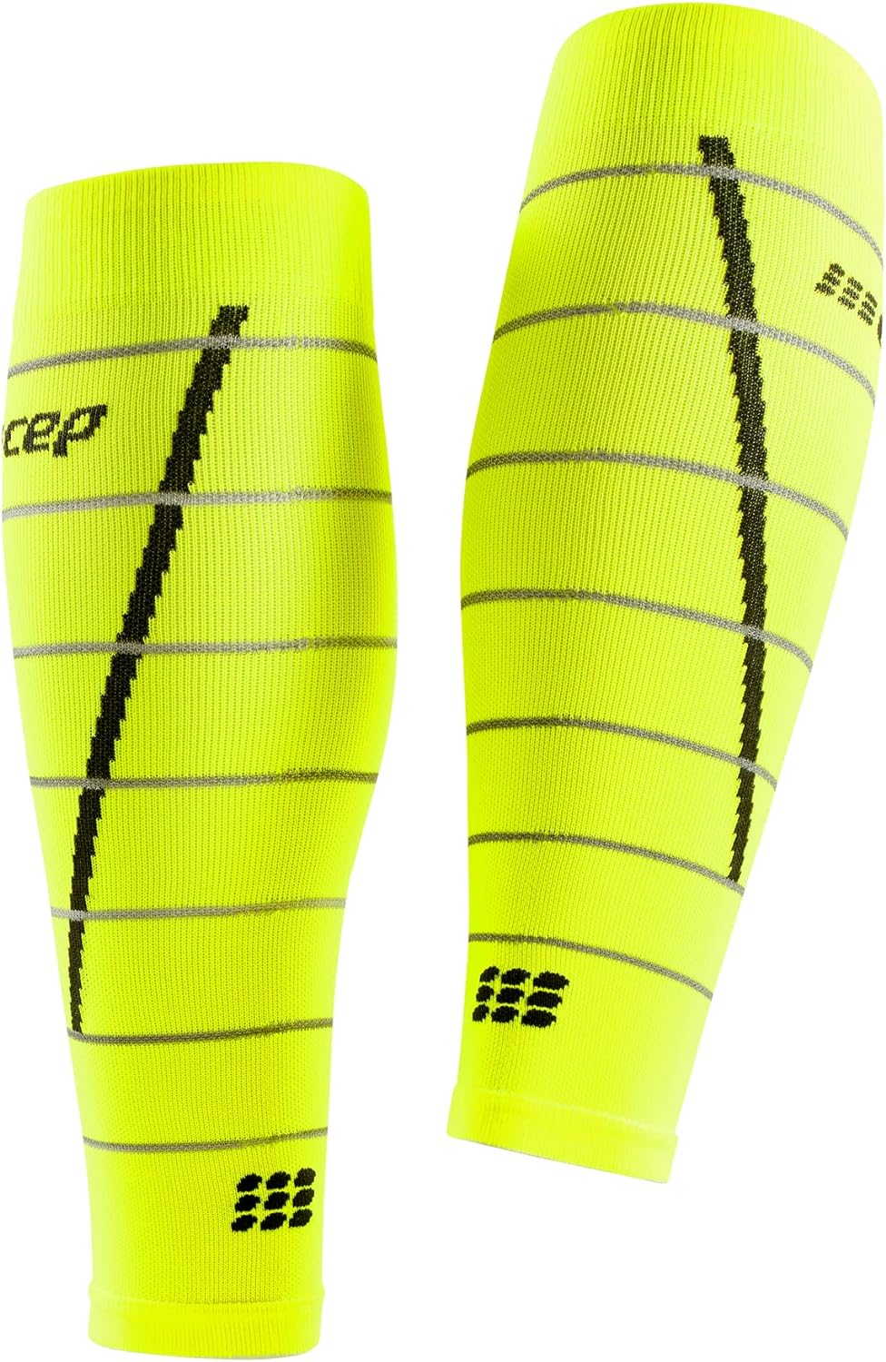 CEP – NIGHTTECH Calf Sleeves Redesign für Herren | Bunt reflektierende Beinstulpen REFLECTIVE - Neon