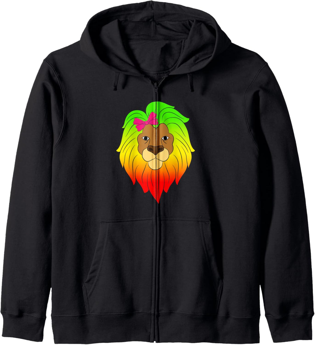 Rasta Lion Rastafari Reggae Kapuzenjacke