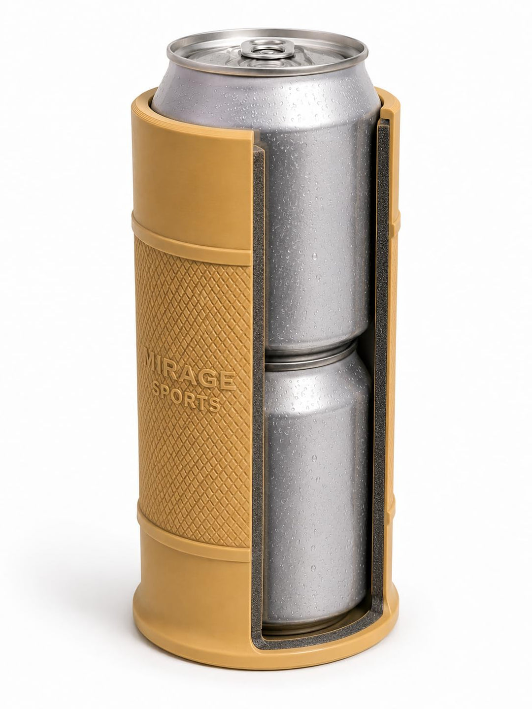 ColdSwap® – Taktischer Nachlade-Dosenkühler für 2 x 0,33 l Bierdosen | Doppelwandig isoliert | Bierd