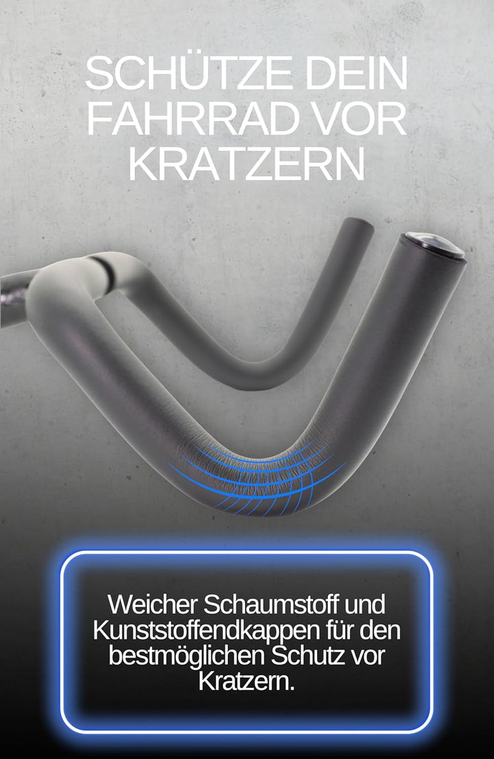 VELOSTAR Premium Fahrrad Wandhalterung - Verstellbar, Platzsparend & Robust - Fahrrad Wandbefestigun