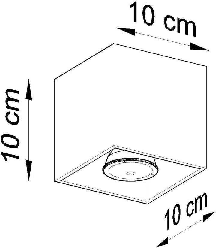 SOLLUX lighting Quad 1 Deckenleuchte mit Rechteckigem Schirm - Deckenleuchte Wohnnzimmer Pendelleuch
