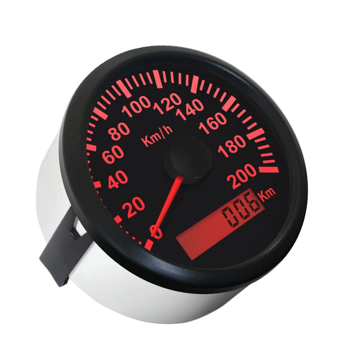 ELING KM GPS Tacho Kilometerzähler 200 km/h für Auto Marine Truck mit Hintergrundbeleuchtung 85 mm 1