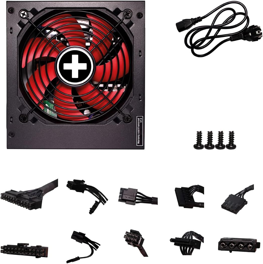 Xilence XP850R10 850W PC Netzteil, 80+ Bronze, Gaming, ATX, rot/schwarz