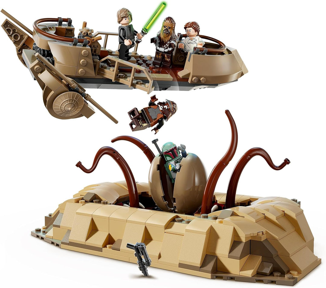 LEGO Star Wars: Die Rückkehr der Jedi-Ritter Wüsten-Skiff und Sarlacc-Grube, Fantasy-Set zum Sammeln