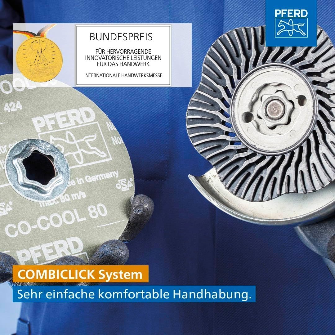 PFERD TOOLS COMBICLICK Stützteller/Hart 125mm Gewinde M14 / 44890152 passend für Maschinentypen Wink