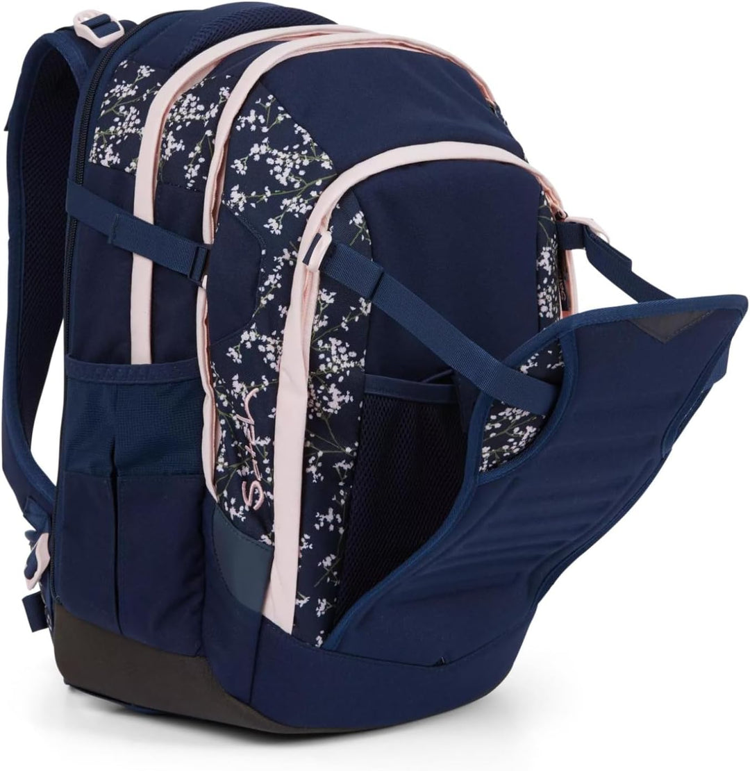 satch Unisex Kinder Match Schulrucksack match (1er Pack), Bloomy Breeze - Dunkelblau