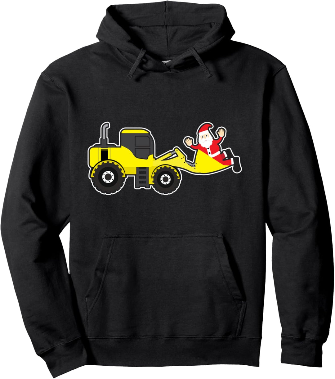 Weihnachtsmann Bagger Weihnachten Hoodie Pullover Hoodie