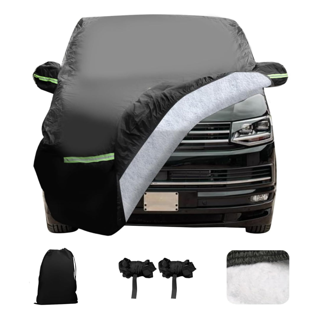 Autoabdeckung Ersatz für VW T5 T6, Gewicht 5KG, 300D Baumwollfutter, Wasserdicht Wetterfeste UV-Best