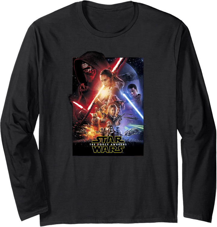 Star Wars Movie Poster Episode 7 Langarmshirt