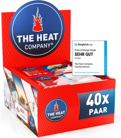 THE HEAT COMPANY Handwärmer - 10 oder 40 Paar - EXTRA WARM - Taschenwärmer Wärmepads - Fingerwärmer: